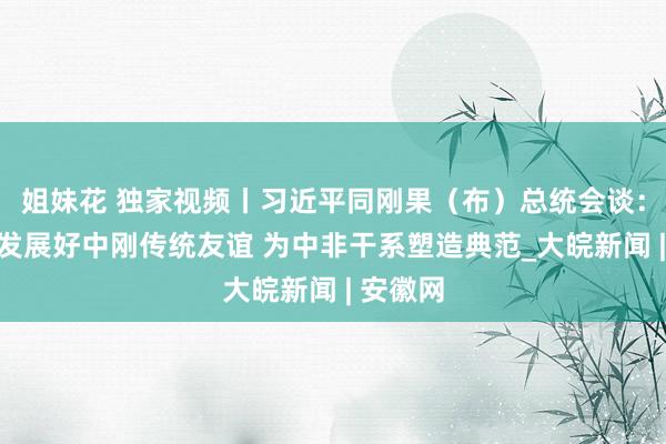 姐妹花 独家视频丨习近平同刚果（布）总统会谈：适应好发展好中刚传统友谊 为中非干系塑造典范_大皖新闻 | 安徽网