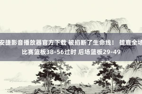 安捷影音播放器官方下载 被掐断了生命线！ 雄鹿全场比赛篮板38-56过时 后场篮板29-49