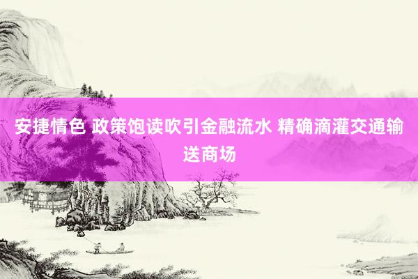 安捷情色 政策饱读吹引金融流水 精确滴灌交通输送商场